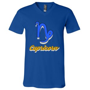 Trendy Statet Superstitions Capricorn Zodiac Astrology Gift V-Neck T-Shirt