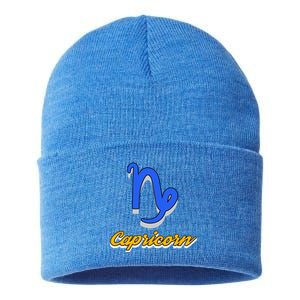 Trendy Statet Superstitions Capricorn Zodiac Astrology Gift Sustainable Knit Beanie