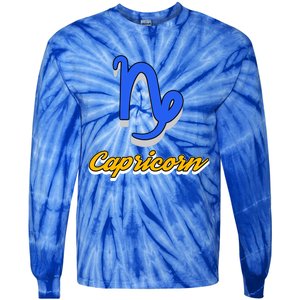 Trendy Statet Superstitions Capricorn Zodiac Astrology Gift Tie-Dye Long Sleeve Shirt