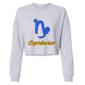 Trendy Statet Superstitions Capricorn Zodiac Astrology Gift Cropped Pullover Crew