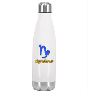 Trendy Statet Superstitions Capricorn Zodiac Astrology Gift Stainless Steel Insulated Water Bottle