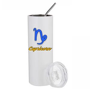 Trendy Statet Superstitions Capricorn Zodiac Astrology Gift Stainless Steel Tumbler