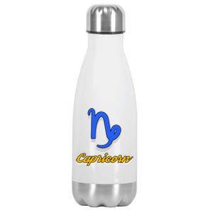 Trendy Statet Superstitions Capricorn Zodiac Astrology Gift Stainless Steel Insulated Water Bottle