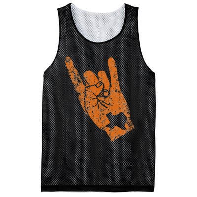 Texas State Silhouette Hook Em Hands Texan Pride Mesh Reversible Basketball Jersey Tank