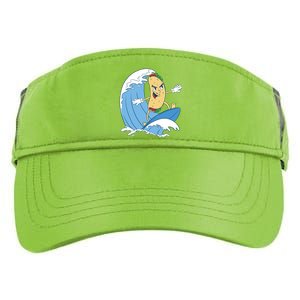 Taco Surfer Surfing Funny Adult Drive Performance Visor