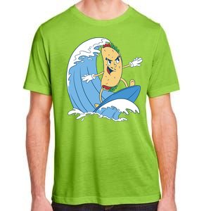 Taco Surfer Surfing Funny Adult ChromaSoft Performance T-Shirt