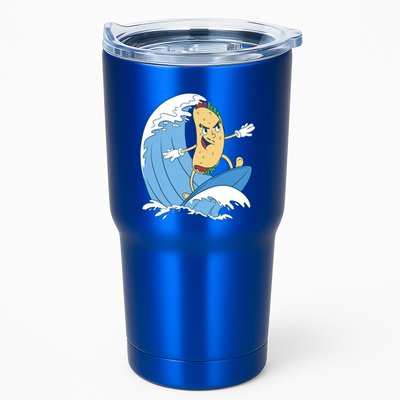 Taco Surfer Surfing Funny Tumbler