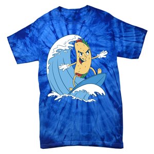 Taco Surfer Surfing Funny Tie-Dye T-Shirt