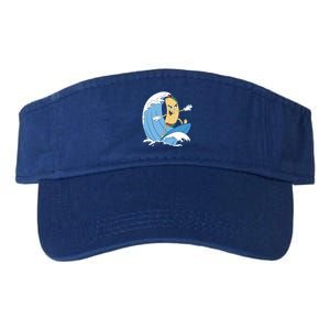 Taco Surfer Surfing Funny Valucap Bio-Washed Visor