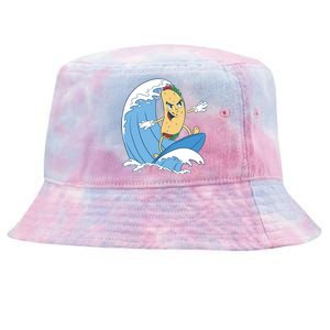 Taco Surfer Surfing Funny Tie-Dyed Bucket Hat