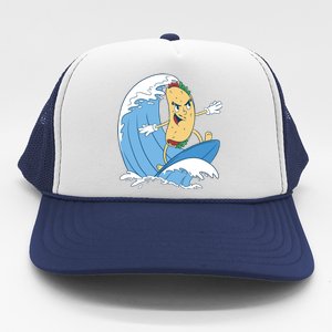 Taco Surfer Surfing Funny Trucker Hat