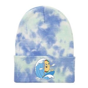 Taco Surfer Surfing Funny Tie Dye 12in Knit Beanie