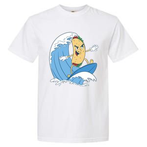 Taco Surfer Surfing Funny Garment-Dyed Heavyweight T-Shirt