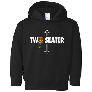 Two Seater Swinger Funny Upside Down Pineapple Swinger Toddler Hoodie