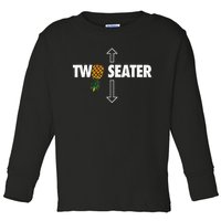 Two Seater Swinger Funny Upside Down Pineapple Swinger Toddler Long Sleeve Shirt