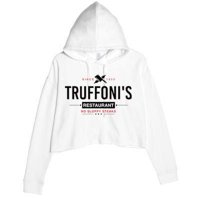 Truffonis Sloppy Steaks I Think You Should Leave Crop Fleece Hoodie