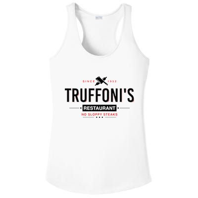 Truffonis Sloppy Steaks I Think You Should Leave Ladies PosiCharge Competitor Racerback Tank