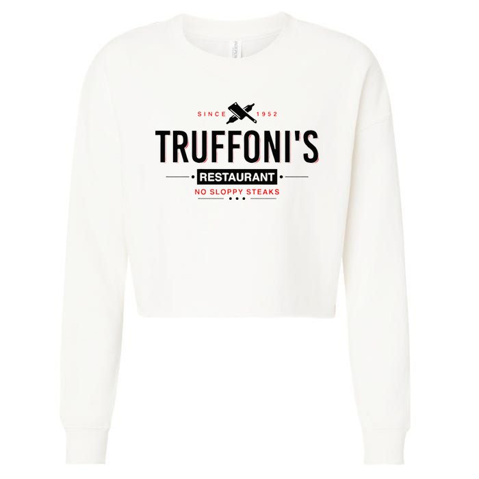 Truffonis Sloppy Steaks I Think You Should Leave Cropped Pullover Crew