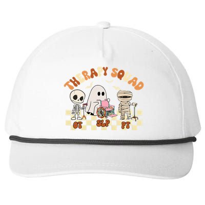 Therapy Squad SLP OT PT Groovy Halloween Speech Physical Snapback Five-Panel Rope Hat