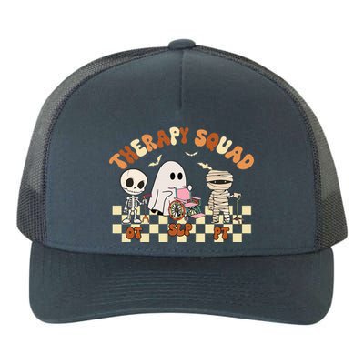 Therapy Squad SLP OT PT Groovy Halloween Speech Physical Yupoong Adult 5-Panel Trucker Hat