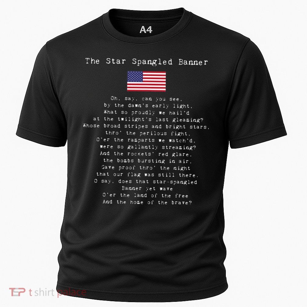 The Star Spangled Banner Patriotic Usa Performance Shirt