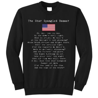 The Star Spangled Banner Patriotic Usa Sweatshirt
