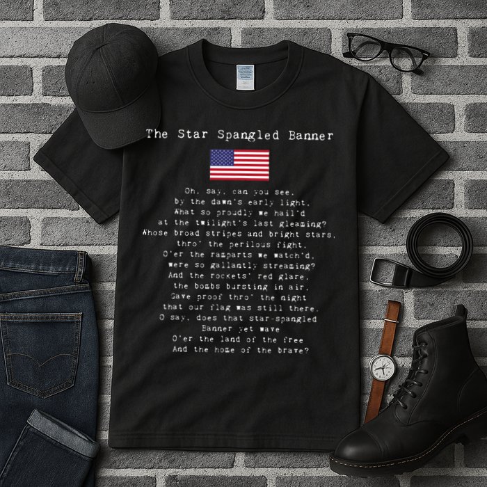 The Star Spangled Banner Patriotic Usa Tall T-Shirt
