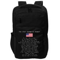 The Star Spangled Banner Patriotic Usa Impact Tech Backpack