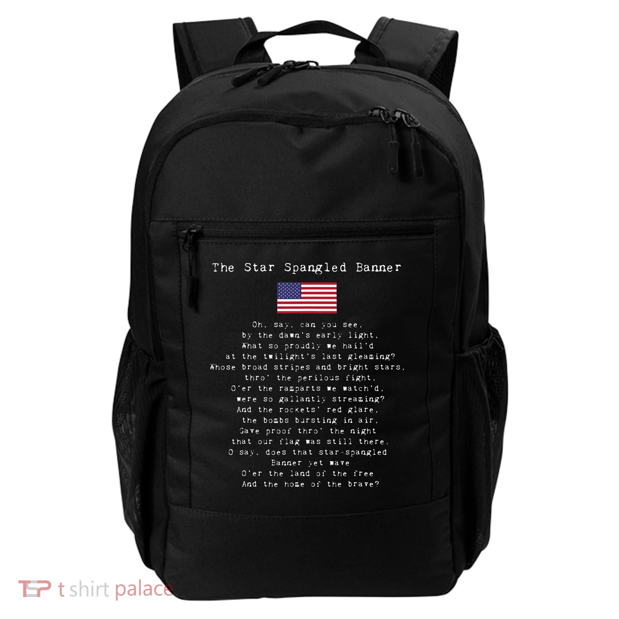 The Star Spangled Banner Patriotic Usa Daily Commute Backpack