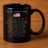 The Star Spangled Banner Patriotic Usa 11oz C Handle Ceramic Mug