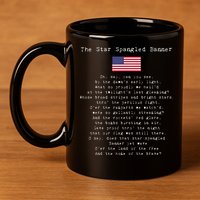 The Star Spangled Banner Patriotic Usa 11oz C Handle Ceramic Mug
