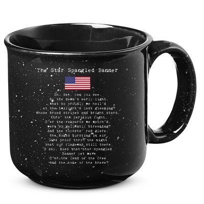 The Star Spangled Banner Patriotic Usa 15oz Campfire Ceramic Mug