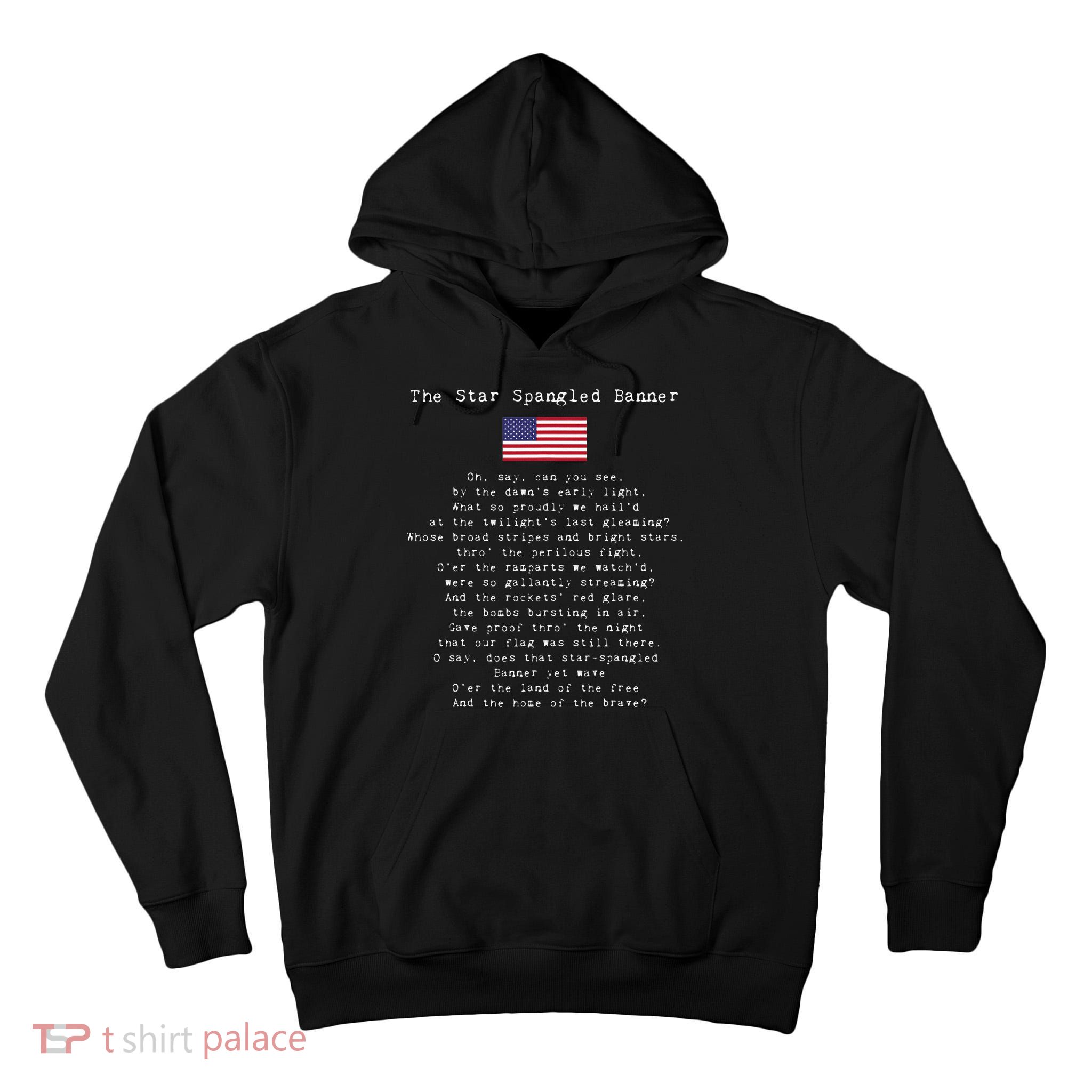 The Star Spangled Banner Patriotic Usa Tall Hoodie
