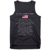 The Star Spangled Banner Patriotic Usa Tank Top