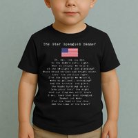 The Star Spangled Banner Patriotic Usa Toddler T-Shirt
