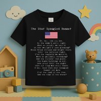 The Star Spangled Banner Patriotic Usa Toddler T-Shirt