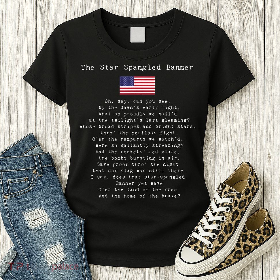 The Star Spangled Banner Patriotic Usa Women's T-Shirt