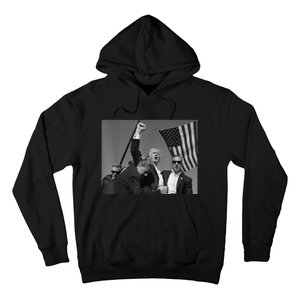 Trump Shooting Survivor Donald Trump Fist Pump Hoodie