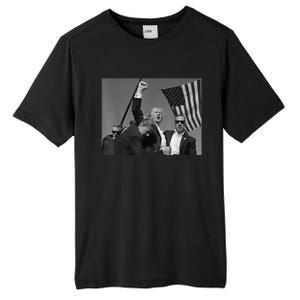 Trump Shooting Survivor Donald Trump Fist Pump Tall Fusion ChromaSoft Performance T-Shirt