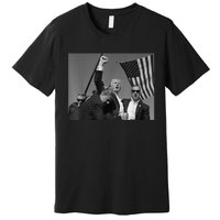 Trump Shooting Survivor Donald Trump Fist Pump Premium T-Shirt