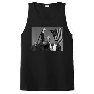 Trump Shooting Survivor Donald Trump Fist Pump PosiCharge Competitor Tank