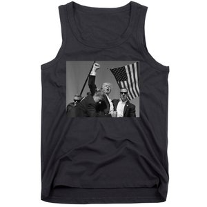 Trump Shooting Survivor Donald Trump Fist Pump Tank Top