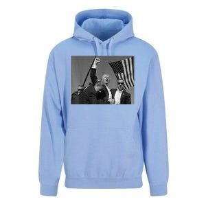 Trump Shooting Survivor Donald Trump Fist Pump Unisex Surf Hoodie