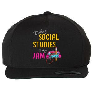 Teaching Social Studies Is My Jam Back To School Teacher Wool Snapback Cap