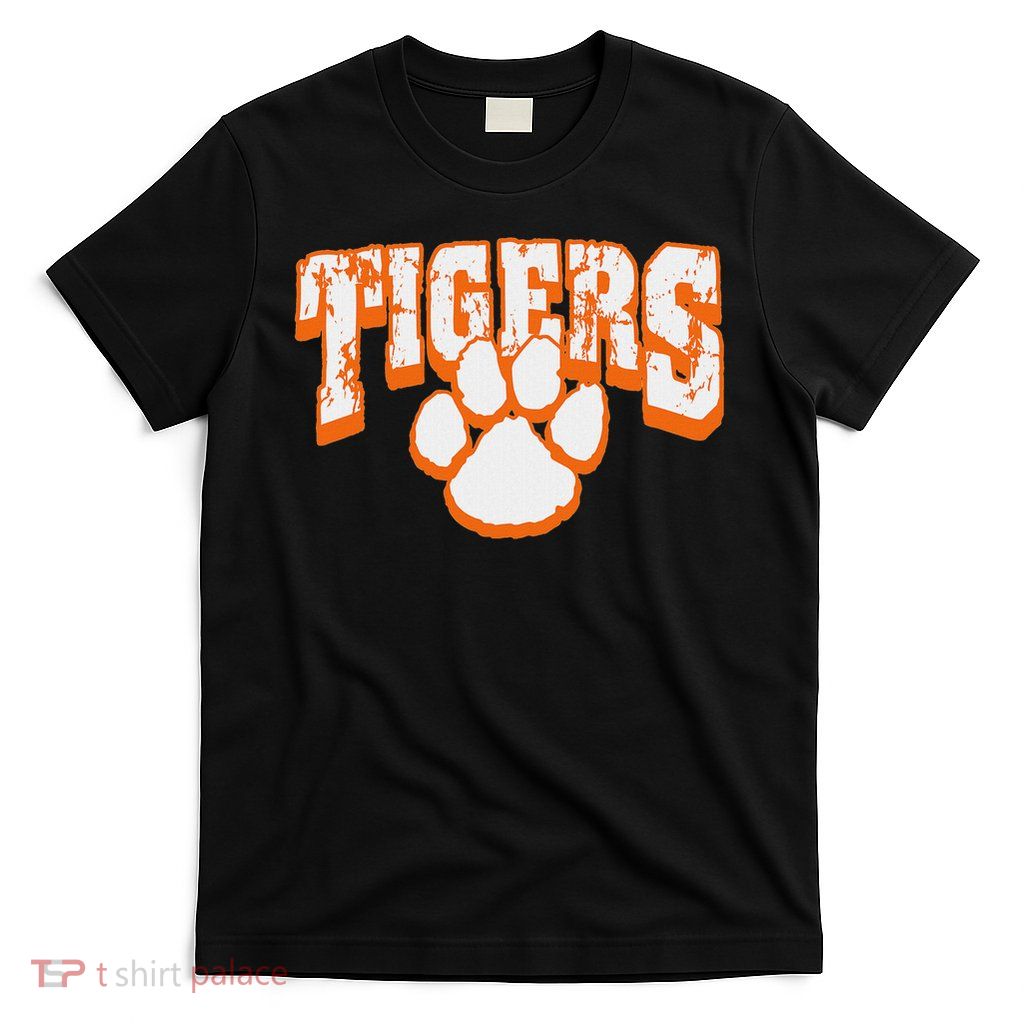Tigers School Spirit Mascot Back To School Orange T-Shirt
