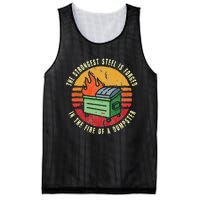 The Strongest Steel Is Forged In The Fire Of A Dumpster Mesh Reversible Basketball Jersey Tank