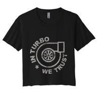 Turbo Snail Sound Tuner Jdm Women's Crop Top Tee