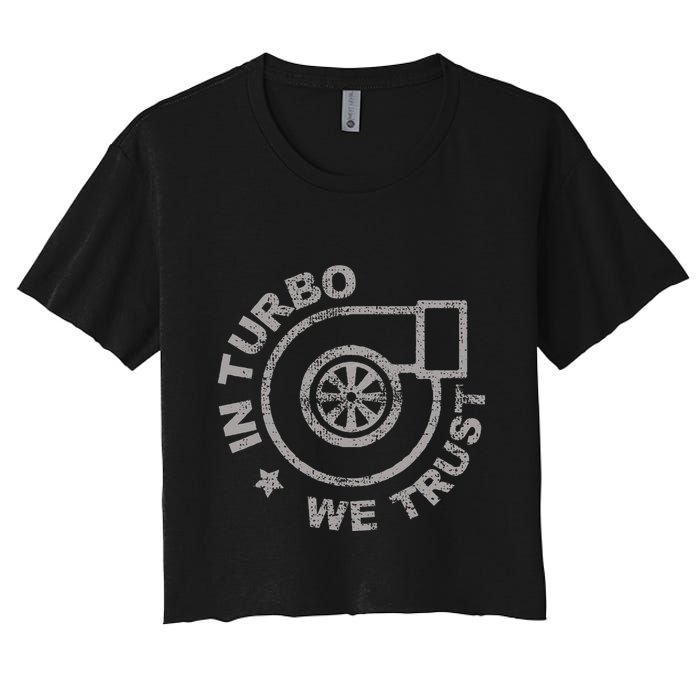 Turbo Snail Sound Tuner Jdm Women's Crop Top Tee