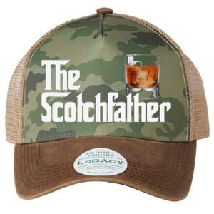 The Scotchfather Scotch Father Dad Father's Day Drinking Legacy Tie Dye Trucker Hat