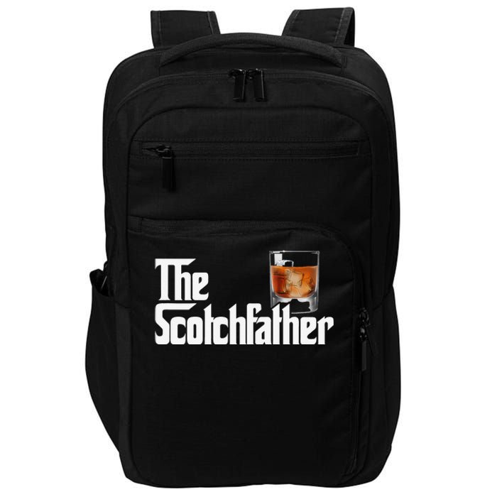 The Scotchfather Scotch Father Dad Father's Day Drinking Impact Tech Backpack